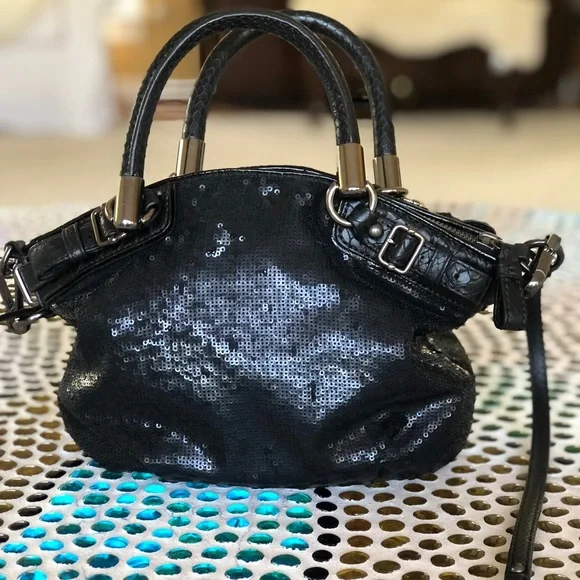 Coach Limited Edition Sequined Handbag, like new condition